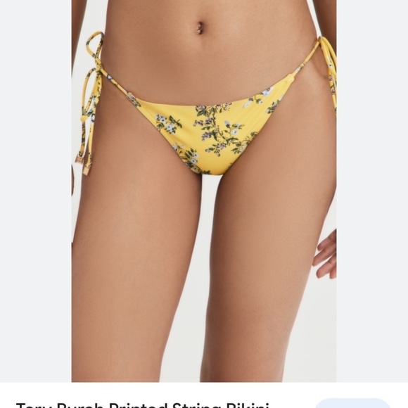 Tory Burch Other - Tory Burch NWT  Lyonnaise Floral Bikini Swimsuit Bottom Side Tie Women's Size XS